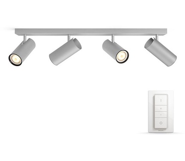 Philips Hue Buratto Spotlamp Aluminium 4-lichts