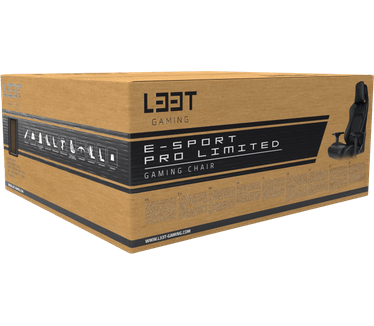 L33T Gaming Chair E-Sport Pro limited Edition - PU Lederen Gamingstoel, Class-4 gasveer - zwart
