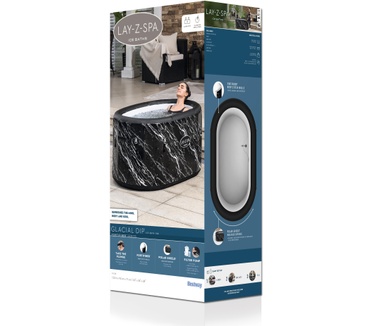 Bestway Lay-Z-Spa Glacial Dip Cold Plunge Herstellend IJS Badkuip voor 2 Personen