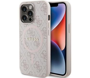 Guess 4G MagSafe Back Case - Apple iPhone 13 Pro (6.1") - Roze Roze