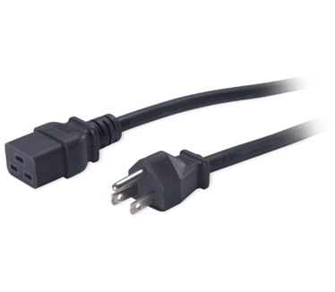 APC Pwr Cord, 15A, 100-120V, C19 to 5-15 Zwart