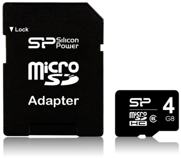 Silicon Power microSDHC, 4GB