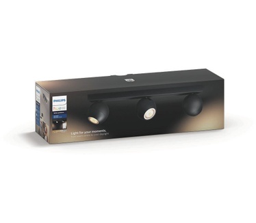 Philips Hue Buckram Spotlamp Zwart (3-spot)