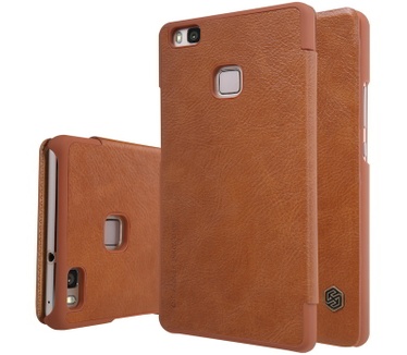 Nillkin Qin Slim PU Leather Book Case voor Huawei P9 Lite - Bruin Bruin