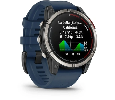 Garmin quatix - 010-02803-81 - Smartwatch - 47mm - 7 Pro, Zwart (Blauw)