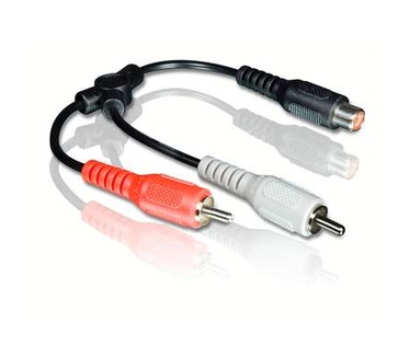 Philips Philips Stereo Y Adapter SWA2555 2 RCA (M) - 1 RCA (F)