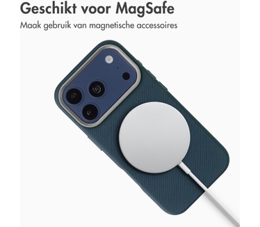 Accezz Mesh Backcover met MagSafe voor de Apple iPhone 17 Pro Max - Donkerblauw