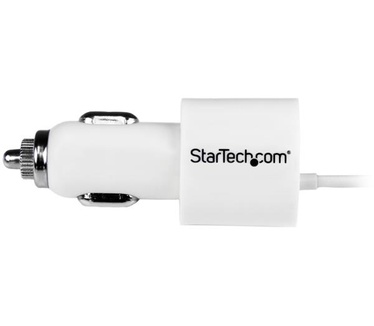 Startech.com 2-poorts autolader met Micro USB-kabel en USB-poort wit