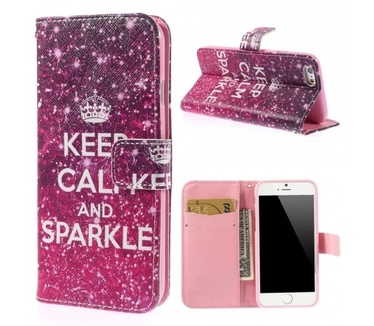 Kees Portemonnee Hoesje Apple iPhone 6 - Keep Calm