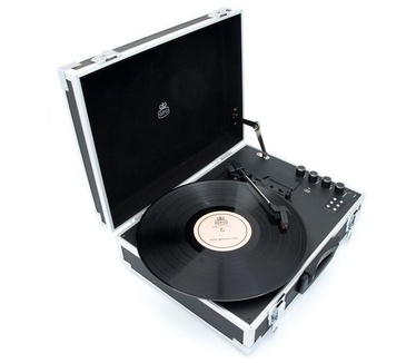 GPO Retro FLIGHTCASE Bluetooth kofferplaten- en cassettespeler met USB, accu en bluetooth