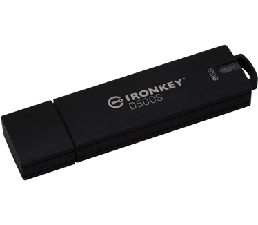 Kingston IronKey D500S Standard 8GB Zwart
