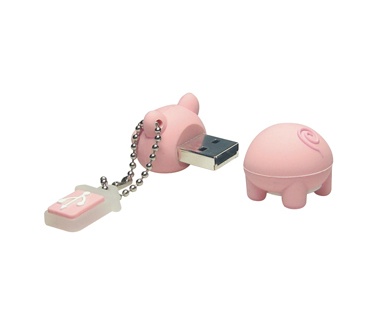 Emtec Farm - Pig 8GB Roze