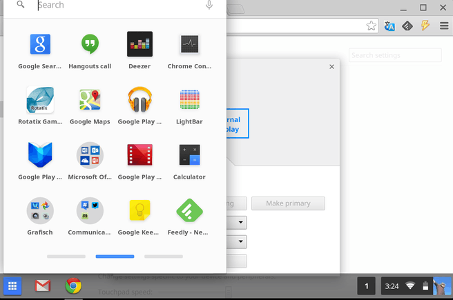 Chrome OS juni 2014 app-launcher