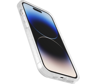 Otterbox OtterBox Symmetry Clear Case voor iPhone 14 Pro, Schokbestendig, Valbestendig, Dunne beschermende hoes, 3x getest volgens militaire standaard, Antimicrobieel, Stardust