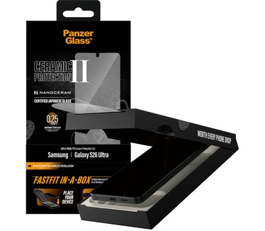 PanzerGlass PanzerGlass® Ceramic Screen Protector Samsung Galaxy S26 Ultra | Ultra-Wide Fit w. FASTFIT IN-A-BOX