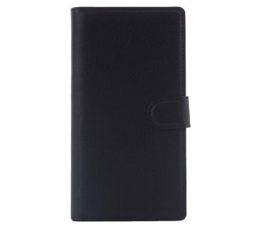 qMust Wiko Ridge Fab 4G Wallet Case - hoesje met stand - zwart