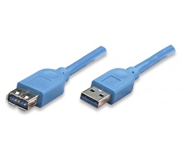 Techly USB 3.0 Extension Cable A Male / A Female 0.5m blue ICOC U3-AA-005-EX Blauw