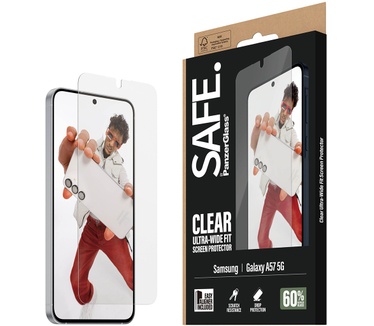 PanzerGlass SAFE. by PanzerGlass® Screen Protector Samsung Galaxy A57 5G | Ultra-Wide Fit w. EasyAligner