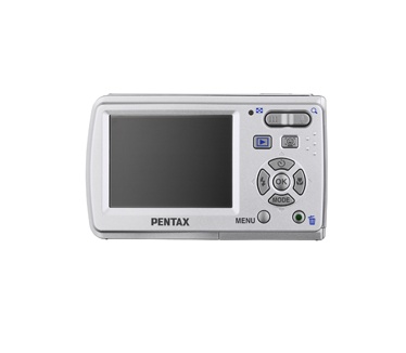 Pentax Optio E60 Zilver (Achterkant)