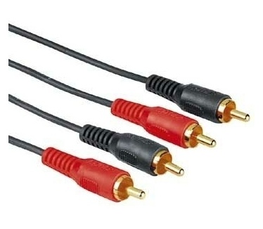 Hama Audio Connecting Cable 2 RCA Male Plugs - 2 RCA Male Plugs, 15 m