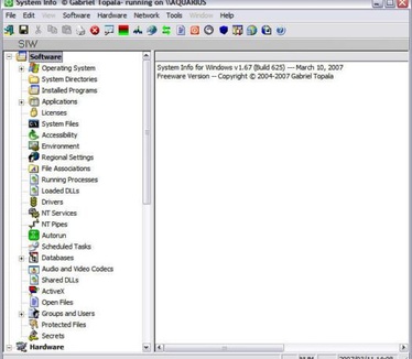 SIW 1.67 build 625 screenshot (rezied)