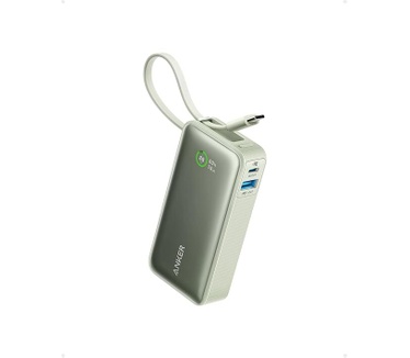 Anker Nano Power Bank (30W, Built-In USB-C Cable) Blauw