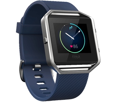 Fitbit Blaze L Zilver (Blauw)