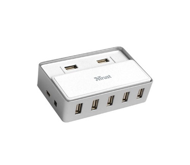 Trust SliZe 7 Port USB 2.0 Hub (Wit)
