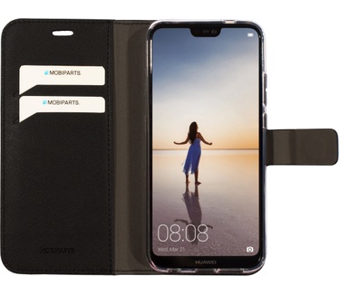 Mobiparts Saffiano Wallet Case Huawei P20 Lite Black