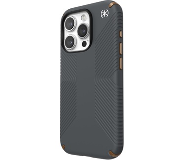 Speck Presidio2 Grip Apple iPhone 15 Pro Charcoal Grey - with Microban