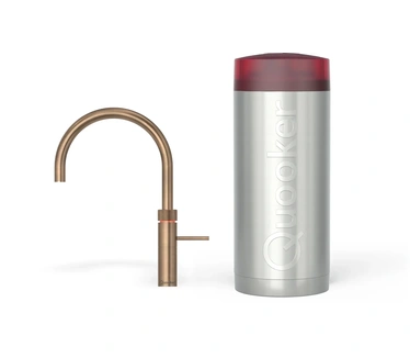 Quooker Fusion Round Messing patina incl. COMBI+ reservoir
