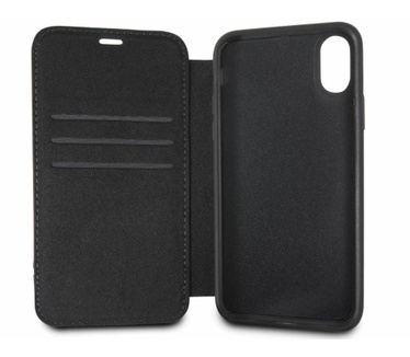 Mercedes-Benz Originele Pattern II Folio Bookcase voor de iPhone X - Zwart  Zwart