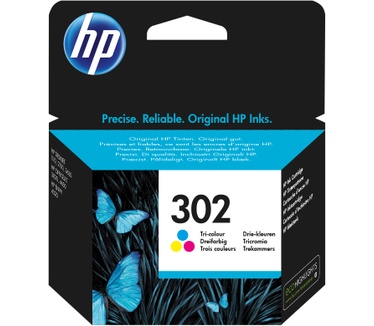HP 302 originele drie-kleuren inktcartridge