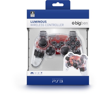 Big Ben Luminous Wireless Controller Rood