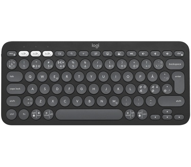 Logitech Pebble Keys 2 K380s, Qwerty Nordic, Grafiet