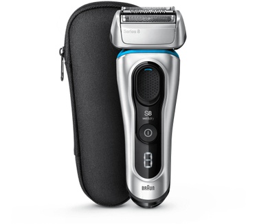 Braun Series 8 8330s Volgende Generatie Elektrisch Scheerapparaat, Stoffen Etui, Zilver