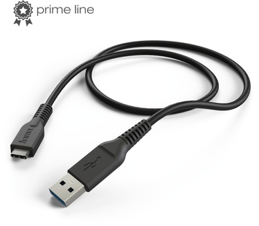 Hama Charging/Sync kabel USB type C 1m zwart