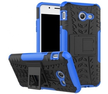 qMust Samsung Galaxy J5 (2017) Rugged Hybrid Hoesje Blauw