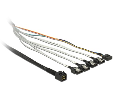 Delock 0.5m, SFF-8643/4 x SATA 7p