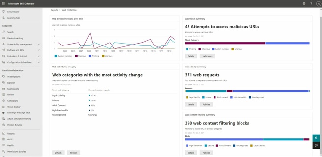 Windows Defender for Endpoint Webfilter