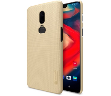 Nillkin Frosted Shield Hard Case voor OnePlus 6 - Goud  Goud