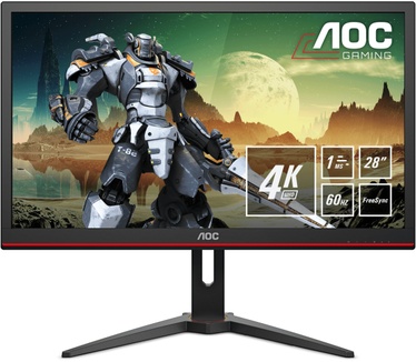 AOC G2868PQU Rood, Zwart