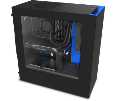 NZXT S340 Colour Edition Zwart/Blauw
