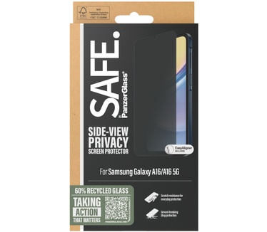 PanzerGlass SAFE. by PanzerGlass® Privacy Screen Protector Samsung Galaxy A16 4G | A16 5G | Ultra-Wide Fit