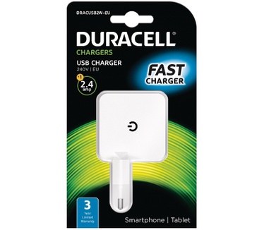 Duracell 2.4A USB Phone/Tablet Charger