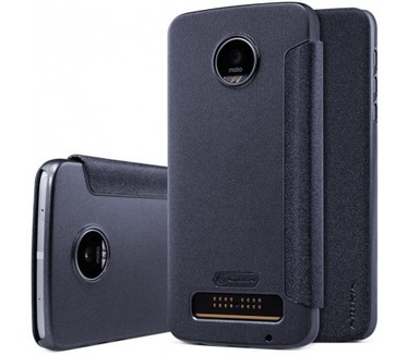 Nillkin Leather Case Motorola Moto Z Play - Sparkle Series - Black