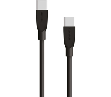 Mobiparts Wall Charger USB-A/USB-C 2.4A + USB-C to USB-C Cable Zwart