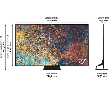 Samsung Neo QLED QE75QN92A Zwart