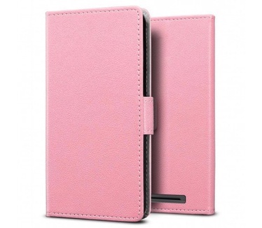 qMust Wiko Lenny 3 Wallet Case - TPU frame - Pink