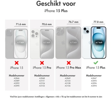 Accezz Liquid Silicone Backcover met MagSafe iPhone 15 Plus - Donkergroen